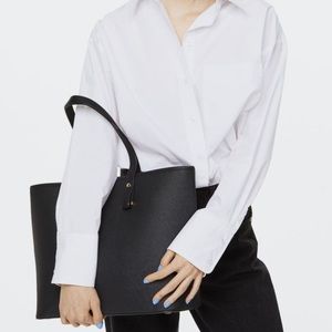 H&M faux leather shopper